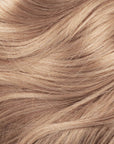 Close-up of light brown hair strands, Bond-boosting hair oil with argan and almond oils for dry, brittle or heat-damaged hair