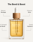 Argan and almond hair repair oil to restore shine, smooth frizz and strengthen damaged hair