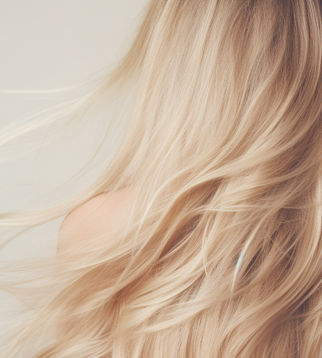 Rosemary Hair Oil, Blonde Model