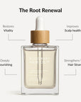 Lightweight castor and camellia hair oil designed to strengthen roots and support longer hair