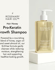 Rosemary hair oil, hair honey, pro-keratin growth, shampoo, hydrating, nourishing, honey, argan oil, sweet almond oil, vitamin E, frizz, dryness, breakage, natural, protect, healthy hair, growth, hair growth, SLS-free, 200ml