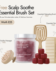 Rosemary hair oil company, vitagrow gummies, strawberry flavour, UK, hair growth, vegan, biotin, pumpkin seed extract, black seed extract, halal, AnaGain, pea sprout extract, thick hair, volume, vitamins, sugar free, free brush set, comb, detangling brush, massager, scalp, subscription, offer