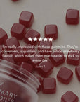 Rosemary hair oil company, vitagrow gummies, strawberry flavour, UK, hair growth, vegan, biotin, pumpkin seed extract, black seed extract, halal, AnaGain, pea sprout extract, thick hair, volume, vitamins, sugar free, review, 5 star