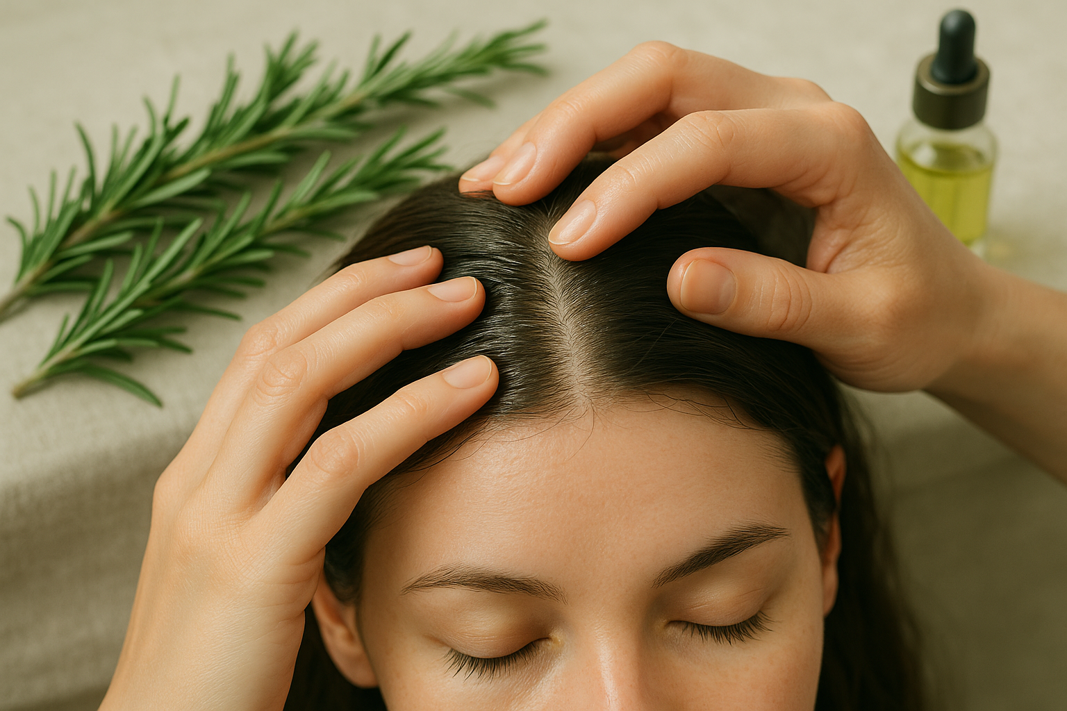 Peppermint and Rosemary Hair Oil: Dynamic Duo for Scalp Health