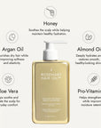 Rosemary hair oil, hair honey, pro-keratin growth, conditioner, hydrating, nourishing, honey, argan oil, sweet almond oil, vitamin E, frizz, dryness, breakage, natural, protect, healthy hair, growth, hair growth, 200ml, ingredients