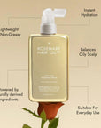 Hair Rosé Hydrating Parfum Mist. Rosemary hair oil, hair rose, hydrating parfum, fragrance, rosewater, jojoba oil, nourishing, natural, protect, healthy hair, growth, hair growth, 200ml, benefits