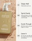 Hair Rosé Hydrating Parfum Mist. Rosemary hair oil, hair rose, hydrating parfum, fragrance, rosewater, jojoba oil, nourishing, natural, protect, healthy hair, growth, hair growth, 200ml, how to use