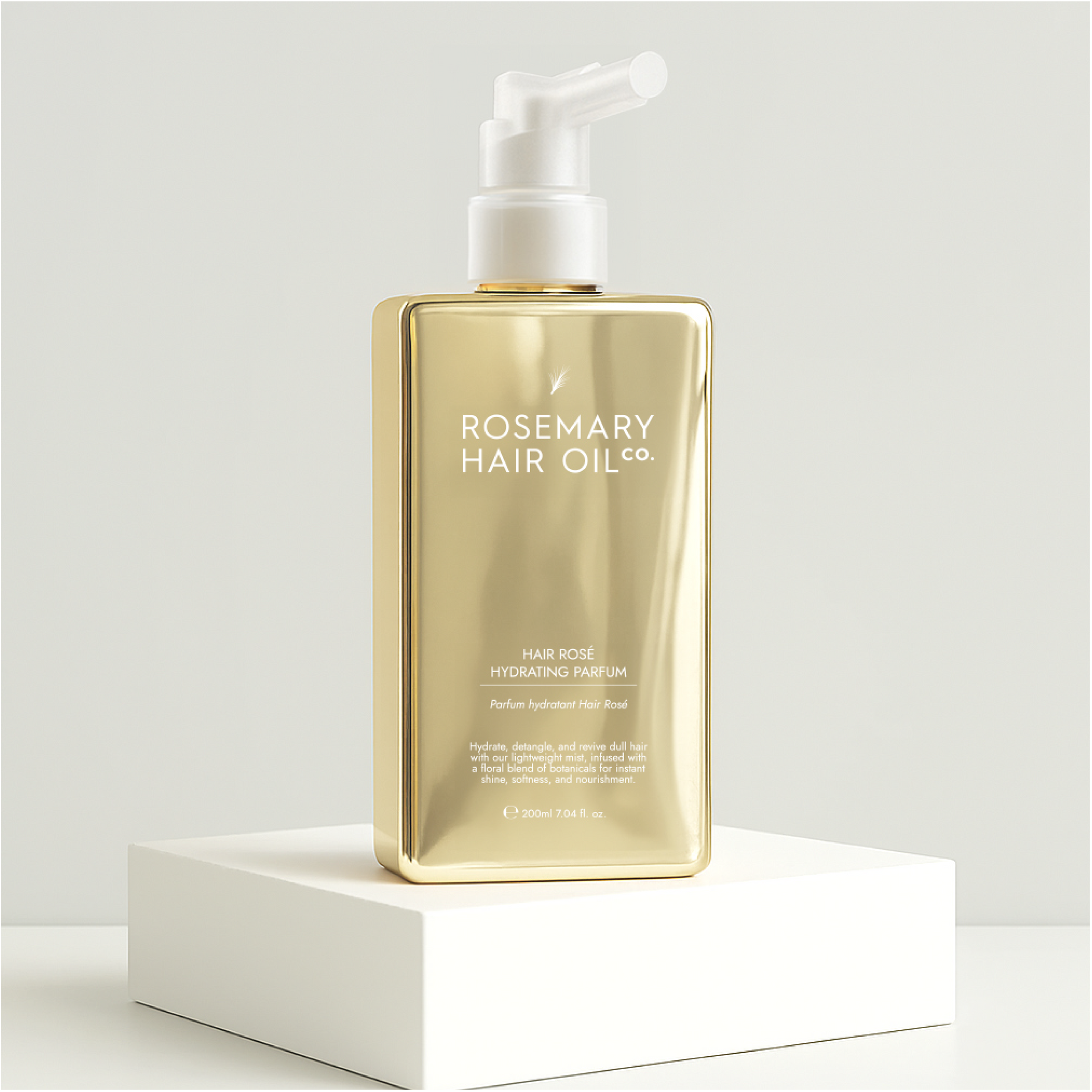 Hair Rosé Hydrating Parfum Mist. Rosemary hair oil, hair rose, hydrating parfum, fragrance, rosewater, jojoba oil, nourishing, natural, protect, healthy hair, growth, hair growth, 200ml