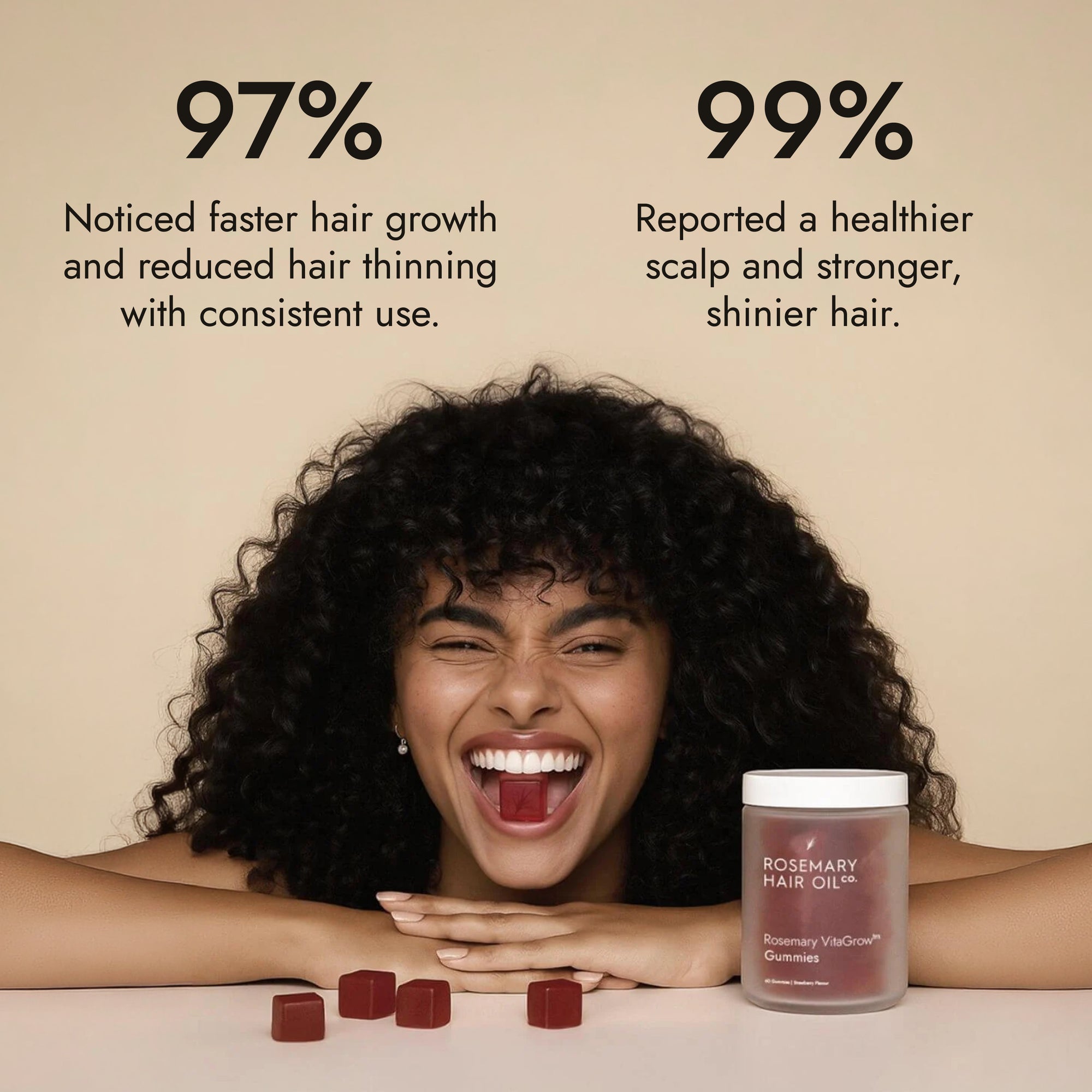 Rosemary VitaGrow Gummies | The growth-boosting supplement for your hair.