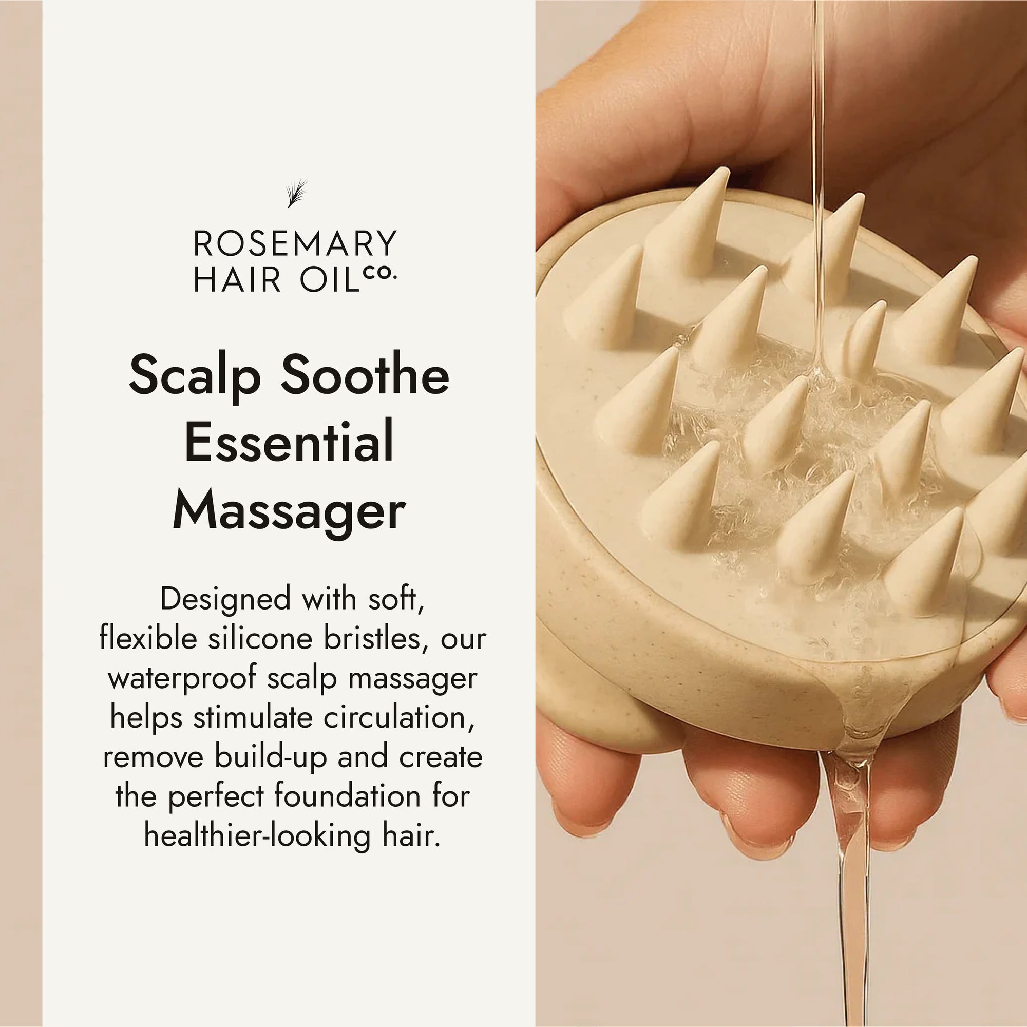 Rosemary hair oil, scalp massager, soothe, essential, hair growth, stimulate, health, haircare, UK, hair growth