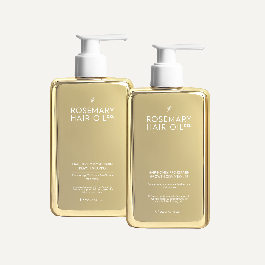 Hair Honey Pro-Keratin Growth Shampoo and Conditioner Duo by Rosemary Hair Oil Co.